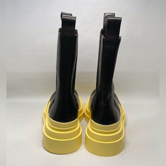 Bottega Veneta Contrast-Sole Leather Tire Men’s Chelsea Boots size 43/us size 10 - Picture 6 of 13